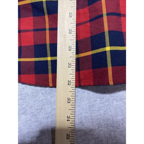 Ralph Lauren Shirt Mens Extra Large Red Plaid Classic Fit Button EUC Casual XL - Picture 7 of 8